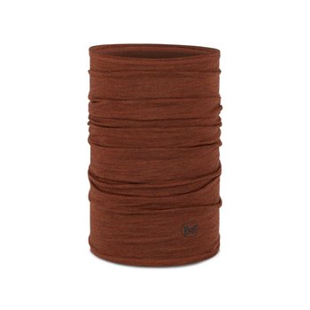 Chusta wielofunkcyjna z wełny merynosów Buff Merino Lightweight  Multistripes Terracotta - Buff