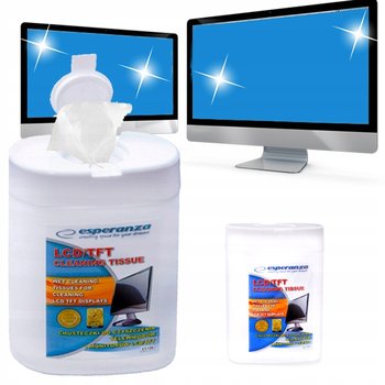Chusteczki czyszczące do ekranów monitorów LCD 100szt Esperanza - Packware.pl
