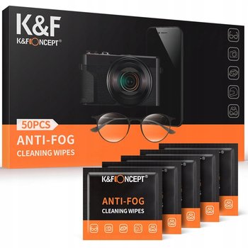 Chusteczki do czyszczenia aparatów/soczewek/okularów/gogli 50 szt - K&F Concept
