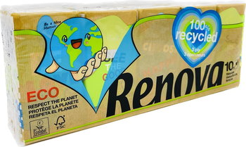 Chusteczki kieszonkowe Renova Recycled 10x9 szt - Renova