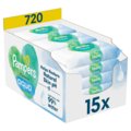 Chusteczki Nawilżane Pampers Harmonie Aqua, 15 x 48 szt. (720 szt.) - Pampers