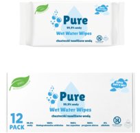 Chusteczki nawilżane Pure Wet Water Wipes 12x60 szt. BIO baby
