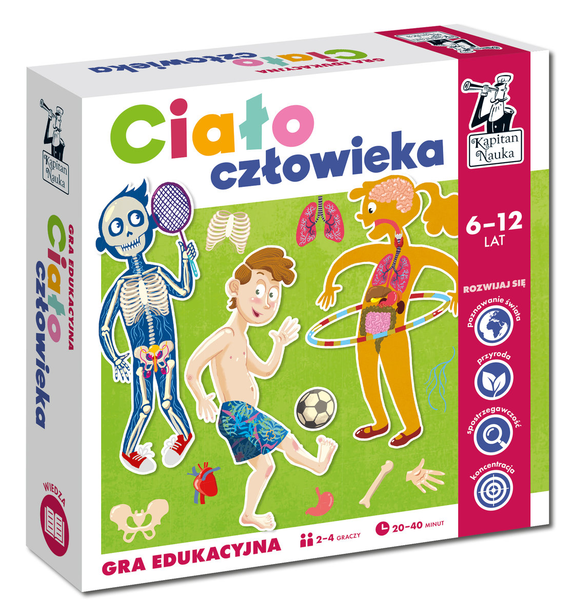 Ciało człowieka, gra edukacyjna, Kapitan Nauka