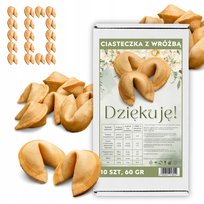 Ciasteczka z Wróżbą Podziękowanie Magia Ciasteczka Dziękuję 10 sztuk 60 g