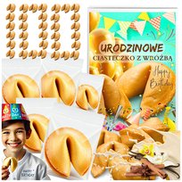 Ciasteczka z Wróżbą Urodzinowe dla Dzieci - pozytywna myśl - Kids Party 100 szt