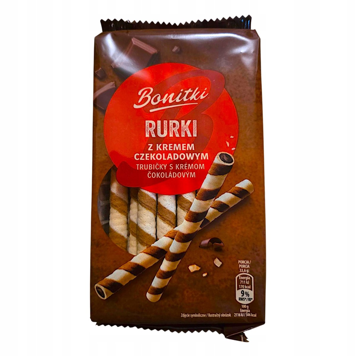 Ciastka Bonitki z kremem czekoladowym 280g Rurki - Inna marka | Sklep ...