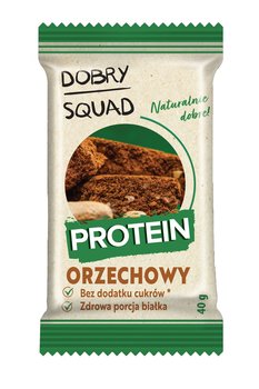 CIASTKO PROTEINOWE ORZECHOWE BEZ DODATKU CUKRU BEZGLUTENOWE 40 g - DOBRY SQUAD - Inna marka