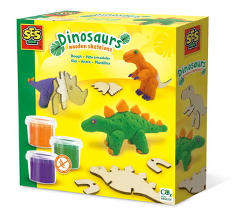 Ciasto Masa Drewniany Szkielet Dinozaura Ses Creative - Zabawki Kreatywne  Dla Chłopców I Dziewczynek - SES