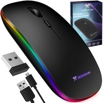 Cicha Mysz Bezprzewodowa Myszka Wirless Gamingowa USB Mouse do Laptopa i PC DUNMOON - Inny producent
