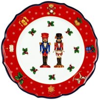 CICHA NOC new półmisek okrągły do ciasta red 32,5 cm