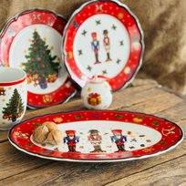 CICHA NOC new półmisek owalny 32 cm red