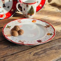 CICHA NOC talerz płytki red