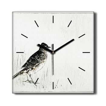 Cichy zegar na płótnie kuchenny Zwierzę ptak 30x30, Coloray - Coloray