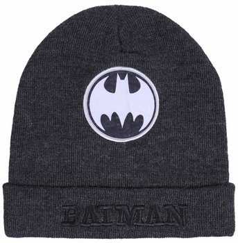 Ciemnoszara czapka chłopięca z naszywką logo Batmana - Marvel