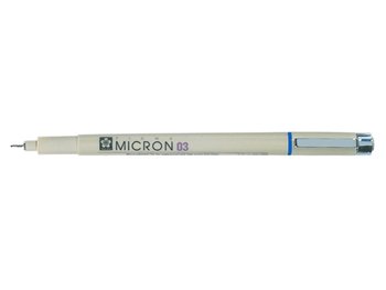 Cienkopis, Pigma Micron, niebieski, 0,35 mm - BRUYNZEEL