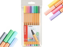 Cienkopisy Stabilo Point 88 Pastelowe, 8 sztuk Stabilo