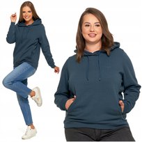 Ciepła BLUZA DAMSKA z Kapturem Dresowa Stylowa Klasyczna Gładka MORAJ XL