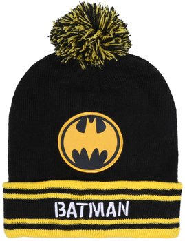 Ciepła, czarno-żółta czapka z pomponem BATMAN - DC COMICS