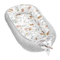 Ciepłe gniazdko niemowlęce 90x50 cm - przytulaśne gniazdko dla noworodka kokon zimowy/jesienny Jeleń
