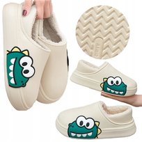 CIEPŁE KAPCIE DAMSKIE OCIEPLANE KLAPKI Z FUTERKIEM BAMBOSZE LACZKI MĘSKIE 4