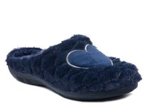 Ciepłe kapcie damskie pantofle domowe zakryte Inblu EC-99 granatowe-37