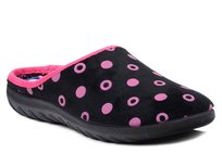 Ciepłe kapcie damskie pantofle domowe zakryte Inblu ET-24 czarne-36