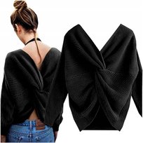 Ciepłe Ponczo Gruby Sweter Damski Bolerko Asymetryczna Narzutka Poncho