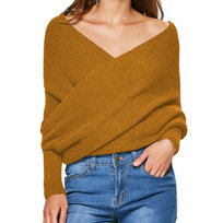 Ciepły Sweter Damski Gruby Szal Z Rękawami Poncho Modny Szalik