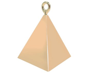 Ciężarek do balonów Piramida, różowe-złoto - Inna marka