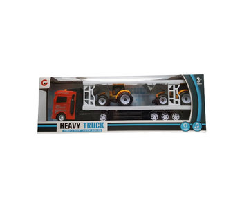 Ciężarówka Laweta Truck Dźwięk Światła +2 Traktory - BIGTOYS