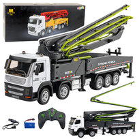 Ciężarówka Pomogruszka Betonowa Zdalnie Sterowana Rc Huina Szara 1:18