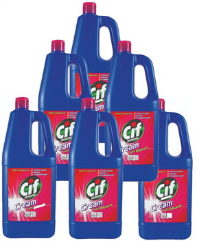 Cif Cream With Bleach 6X2L - Mleczko Do Szorowania Z Wybielaczem - Cif