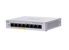 Cisco CBS110-8PP-D Nie zarządzany L2 Gigabit Ethernet (10/100/1000) Obsługa PoE Szary - Cisco
