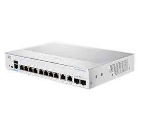 Cisco CBS250-8T-E-2G-EU łącza sieciowe Zarządzany L2/L3 Gigabit Ethernet (10/100/1000) Srebrny - Cisco
