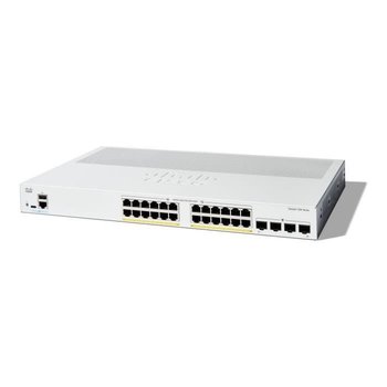 - Cisco - Cisco Catalyst 1200-24P-4G - Switch - C3 - inteligentny - 24 x 10/100/1000Base-T + 4 x 10 Gigabit SFP+ - Możliwość montażu na - Cisco