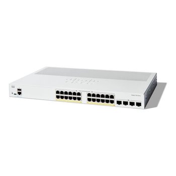 - Cisco - Cisco Catalyst 1200-24P-4X - Switch - C3 - inteligentny - 24 x 10/100/1000 (PoE+) + 4 x Ethernet 10 GB SFP+ - Montab - Cisco