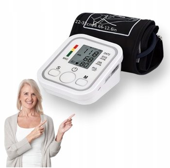 Ciśnieniomierz na ramię bp miernik tętna pulsoksymetr cyfrowy biały - Dikom