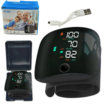 CIŚNIENIOMIERZ NADGARSTKOWY MÓWI ARYTMIA  ELEKTRONICZNY ETUI AKUMULATOR - WKS