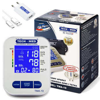 Ciśnieniomierz naramienny TECH-MED TMA-10 z zasilaczem - TECH-MED