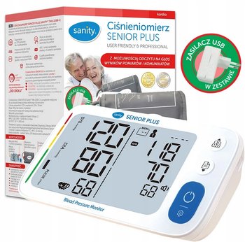 CIŚNIENIOMIERZ SANITY SENIOR PLUS Z FUNKCJĄ MOWY ODCZYTYWANIE POMIARÓW - Sanity