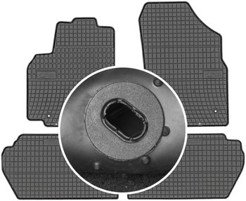 Citroen Berlingo II Kombi od 2008-2018r. Dywaniki gumowe FROGUM 0633 + mocowania MAX-DYWANIK - Frogum