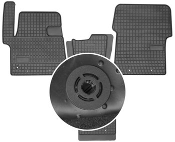 Citroen SpaceTourer   MinIVan od 2017r. Dywaniki gumowe FROGUM 402485 + mocowania MAX-DYWANIK - Frogum