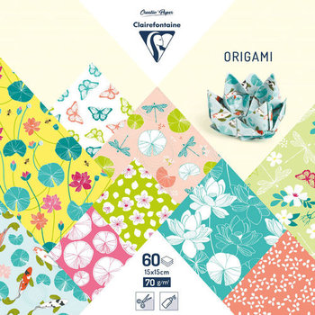 Avenue Mandarine 52508O Carta Origami 60 fogli 20x20 cm 70G in 30 motivi  diversi con stickers inclusi, Natale