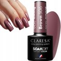 Claresa Brown 306 Lakier Hybrydowy Hybryda Brązowy Brąz - Puderek