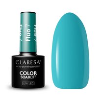 Claresa Fluo 7 niebieski neonowy lakier hybrydowy 5g Claresa