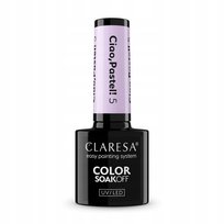 Claresa Lakier Hybrydowy Ciao, Pastel! 5 – Kolor Pastelowy Liliowy 5 g Claresa