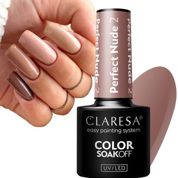 Claresa Perfect Nude 2 Lakier Hybrydowy Hybryda Beż 5 Ml - Puderek