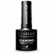 Claresa top diamond no wipe kolorowy lakier hybrydowy 5g