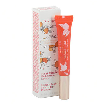 Clarins, Instant Light, błyszczyk do ust z pigmentami rozświetlającymi 3D 14 Juicy Mandarin, 12 ml - Clarins