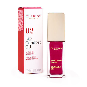 Clarins, Instant Light Lip Comfort Oil, olejek do ust 02 Raspberry, 7 ml - Clarins